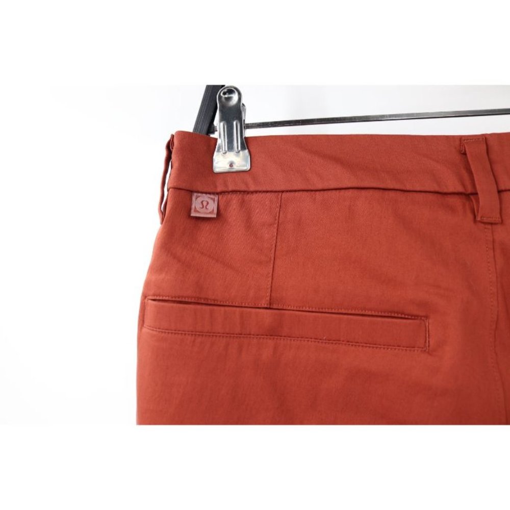 LULULEMON Pants Mens 31 ABC Commission Slim warpstreme terracotta Mid Rise Chino - Picture 4 of 11